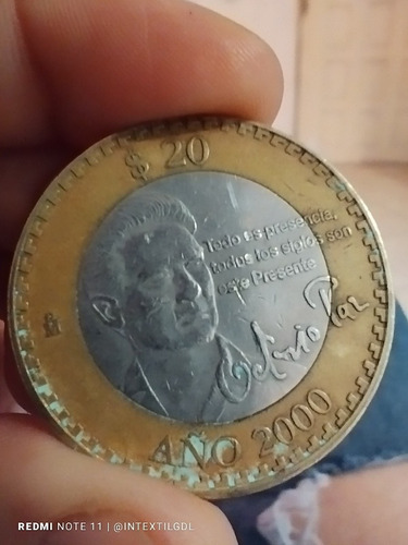 Moneda Conmemorativa Octavio Paz Año 2000