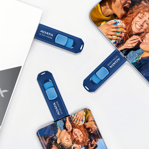Memoria Flash Adata Acho-uc300-64g-rnb/bu Azul 64gb Usb-c
