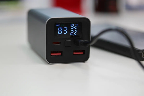 Cargador Carga Rapida Portátil 100w 20.000mah 2usb C+ 2 A Color Plateado