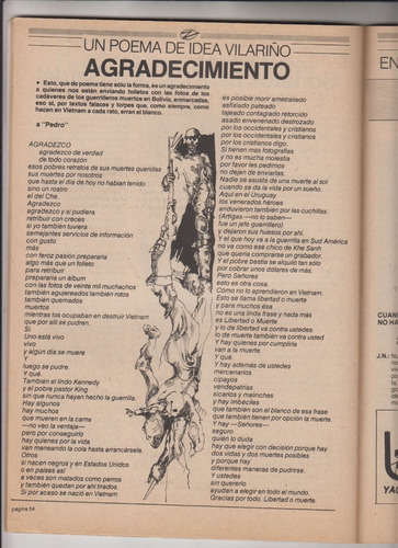 1988 Idea Vilariño Gardel Vidart Niquel Notas Revista Zeta