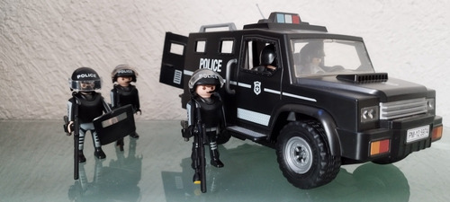 Playmobil Policías Swat Con Equipo (Usado)