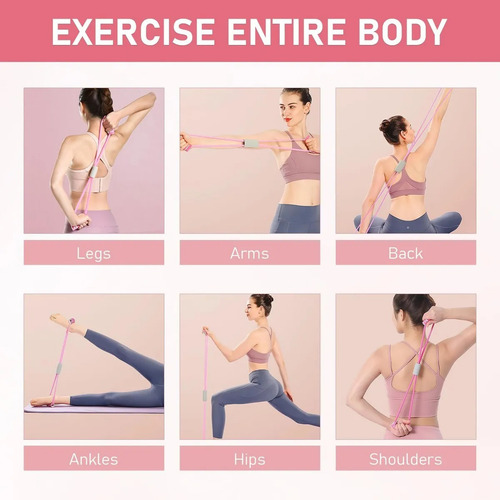 Ejercicios De Yoga Y Fitness, Estiramientos, Bandas De Resis