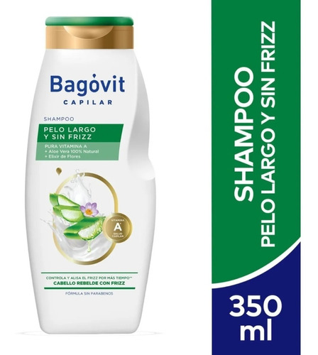 Bagovit Capilar Shampoo Pelo Largo Y Sin Frizz X 350 Ml
