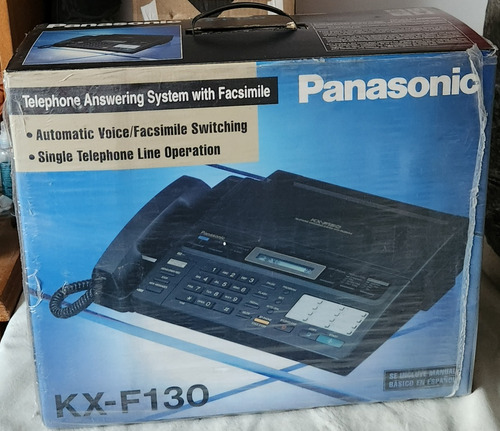 Teléfono Fax Panasonic Kx-f130 + Cassette De Regalo (Usado)