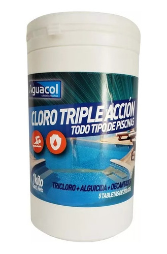 Cloro Triple Accion Todo Tipo Depiscina 1 Kilo Aguacol