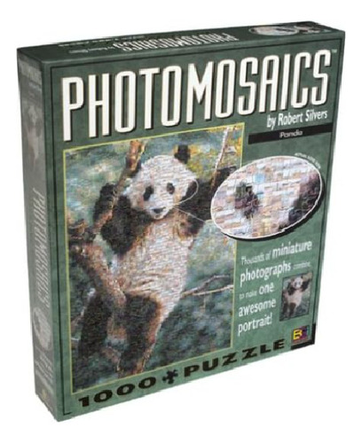 Photomosaics Panda By Robet Silvers Puzzle Rompecabezas (Usado)