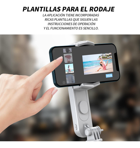 Estabilizador Para iPhone Con Luz Y Control Para Vlogging