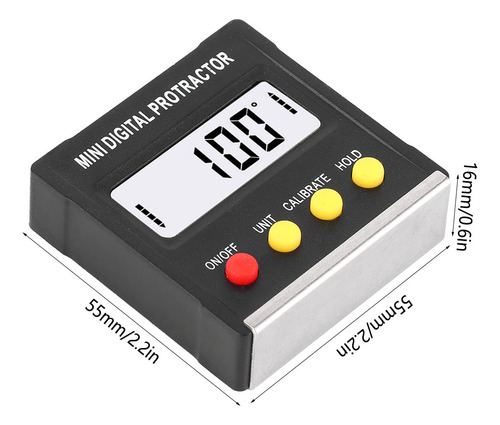 Mini Buscador Electrónico De Ángulos Lcd Digital Protractor