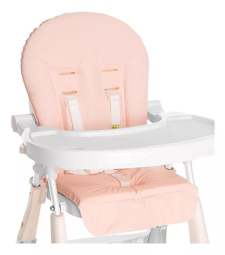 Silla de comer para bebé Galzerano CADEIRA ALTA PREMIUM BRANCA ROSA 5070BCR  cadeira de alimentacao bebe 