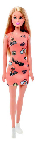 Barbie Fashion orange dress Mattel T7439