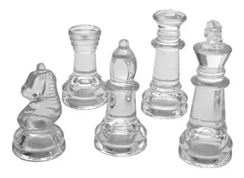 Jogo de xadrez todo em vidro, Jogo de Xadrez em vidro t
