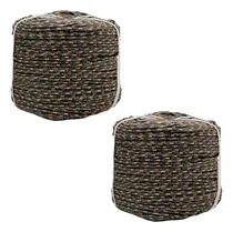 Comprar Kit 2x Corda Trançada 10mm 155mts Rolo Corda Carga Amarração