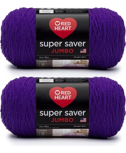 comprar Ovillo Gigante Red Heart Super Saver, Paquete De 2, Amatista
