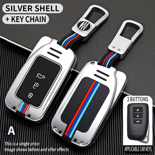 Funda For Llave De Coche For Lexus N 3 Btn Plata A