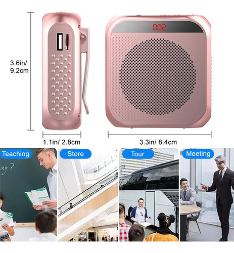 Amplificador De Voz Portátil Voviggol 2200mah Para Professor