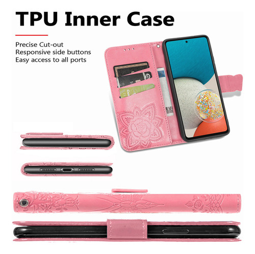 Funda De Teléfono Cartera Con Cordón Para Samsung S25 Edge