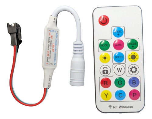 Conector 5v 12v 24v Ws2811 Controlador D Control Pixel Magic