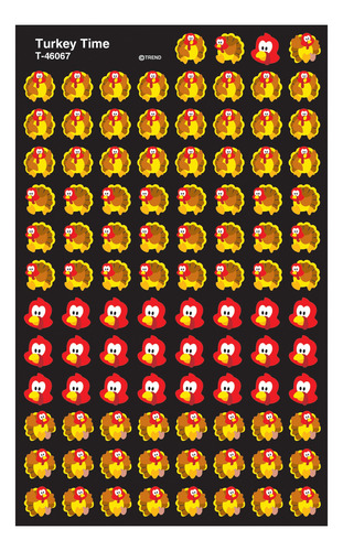 Pegatinas Trend Turkey Time Supershapes, 800 Unidades