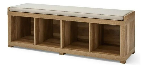 Mueble Zapatero 4 Cubos, Para Recibidor O Sala, Madera