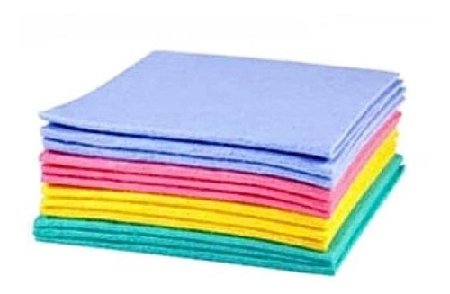 Imagen 2 de 6 de Trapo X10 Paño Multiuso Valerina Varios Colores Onda Verde