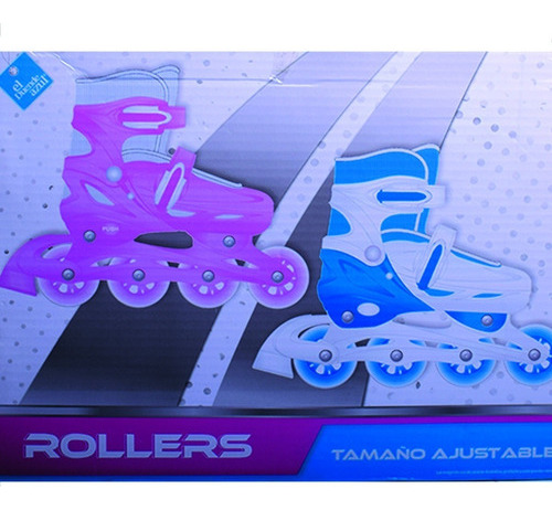 Rollers Patines En Linea Extensibles Rosa Talle 35-38