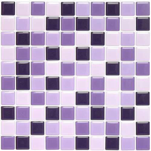 Pastilha Adesiva Resinada Kit 10 Placas Cobre 0,62 M2 Cor Padrão - Roxa