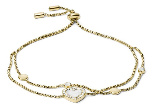 Imagen 3 de 7 de Pulsera Acero Inox De Mujer Vintage Gl Fossil®