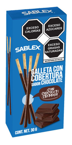 Palitos De Galleta Bañados Cubiertos Crema Chocolate Sabores