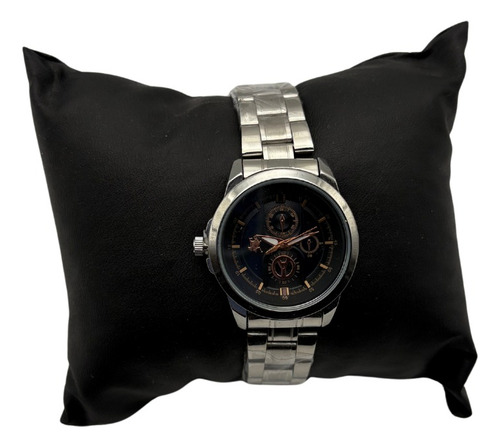 Reloj Polo Club York Team As04 Color Plata Plateado Cobre/blanco Negro