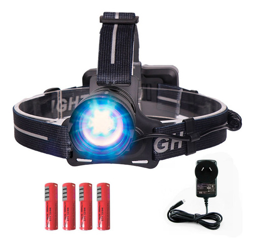 Imagen 1 de 10 de Kit Linterna Minero Vincha + Baterias Recargable Garantia