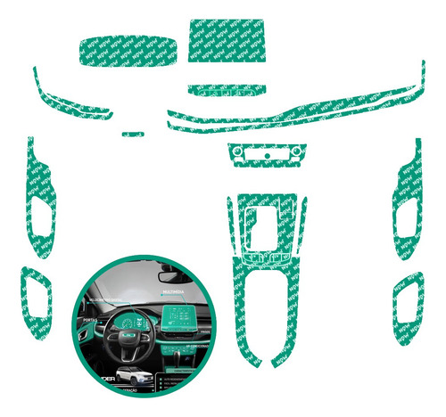 Kit Película Proteção Ppf Jeep Commander 2021 22 23 24 2025