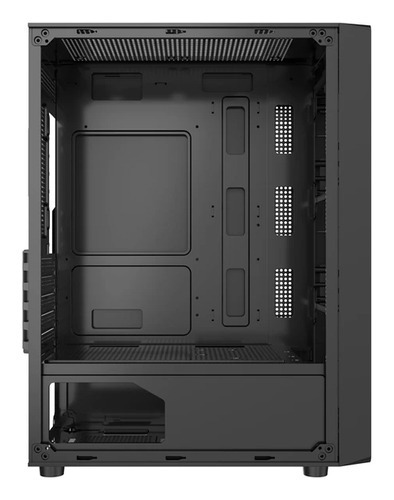 Gabinete Gamer Liketec Sigma Preto Com 4 Fans Led Rgb Usb 3
