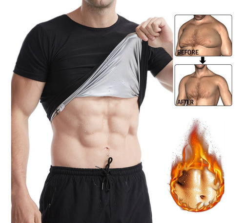 Sauna Camiseta Térmica Playera Hombre Faja Reductora