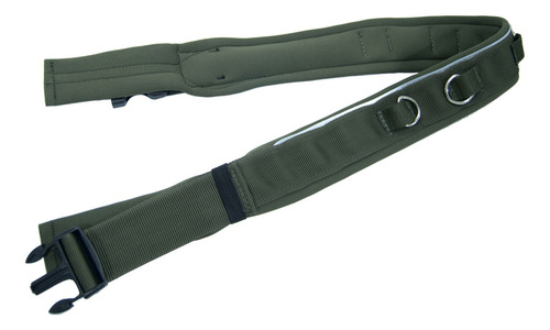 Cinturon Para Pasear Perros Acolchado Regulable Canicross Color Verde Militar