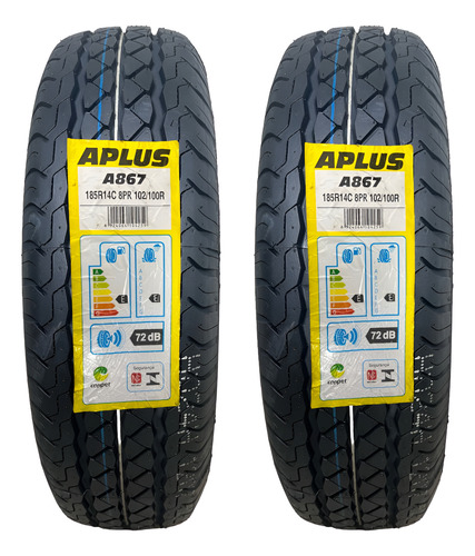 Kit 2 Pneus Kombi 185r14 8pr 102/100r A867c Aplus Aro 14