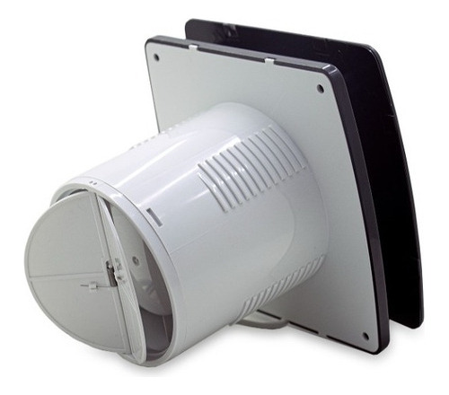 Extractor De Aire Baño/cocina 4 (10 Cm) Con Persiana Negro