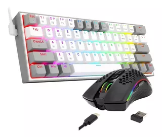 Combo Gamer Redragon Teclado Fizz Pro Wireless + Storm Pro