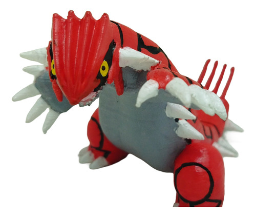 Pokémon Groudon - Figura Impresa En 3d 