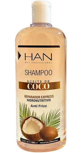 Han Shampoo Aceite De Coco Reparador Express Nutritivo 500ml