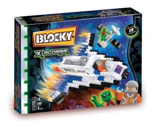 Blocky X-plorer Transbordador Con 148 Piezas Original 0688