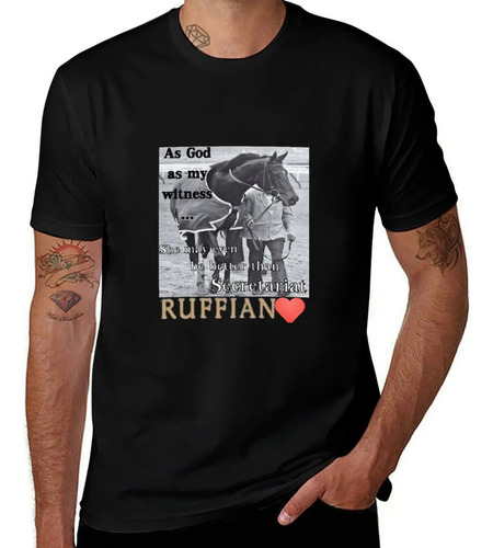 Camiseta Ruffian Horse Camisetas Vintage Camiseta Gráfica