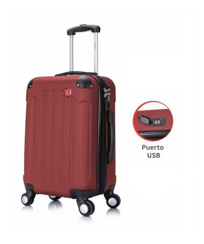 Maleta De Viaje 10 Kg Puerto Usb  Inpv