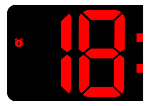 Reloj De Pared Digital Mesa Led Despertador De Rojo