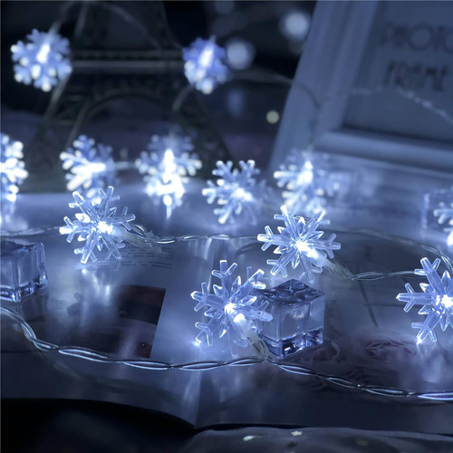 Guirnalda De Luces Navidenas, 20 Pies Y 40 Luces Led Con ...