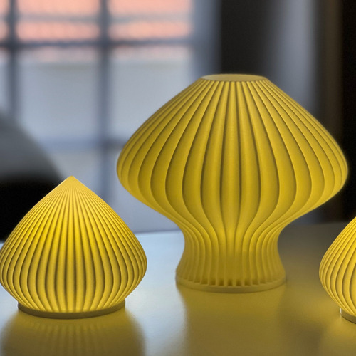 Lámpara Portátil 3d Led Inalámbrica Usb Luz Recargable 15 Cm