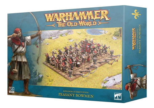Warhammer Bretonnia - Arqueros Campesinos 36 Miniaturas