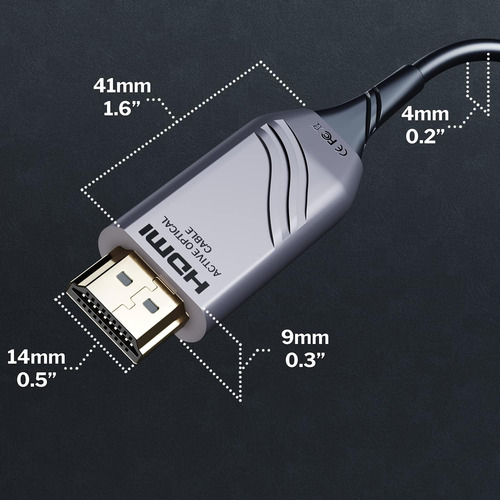 Cable Hdmi 21 8k Certificate «30 Pies» Cable Hdmi Óptico,
