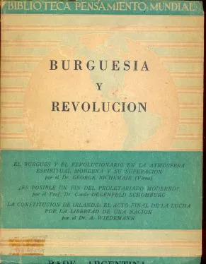 Libro : Burguesia Y Revolución