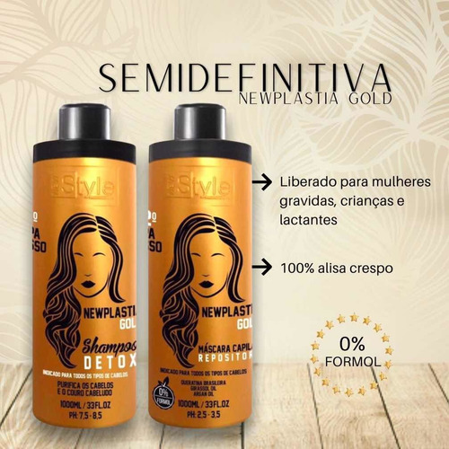 Newplastia Gold S/formol Aplicar Crianças A Partir 6 Anos
