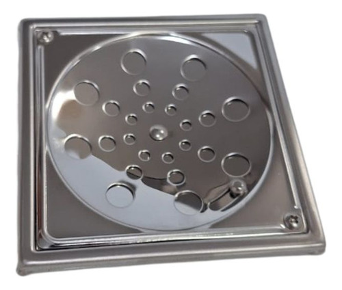 Grelha Quadrada 10cm Com Fechamento E Caixilho Inox Jardim